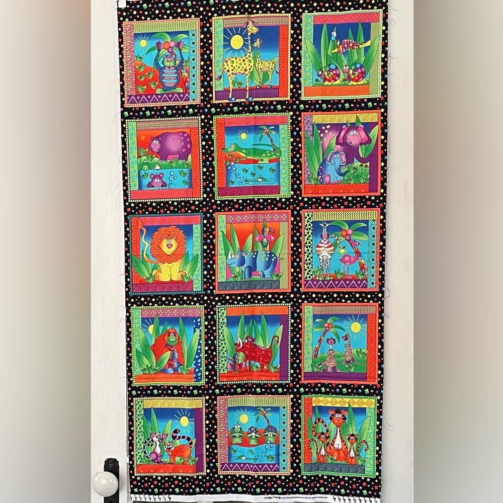 Jungle Things Quilt Panel
